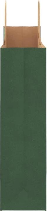 Actual product image VidaXL Kraft paper bags 50 pcs. with handle green 32x12x42 cm paper bag (Gift bag, 50 x)