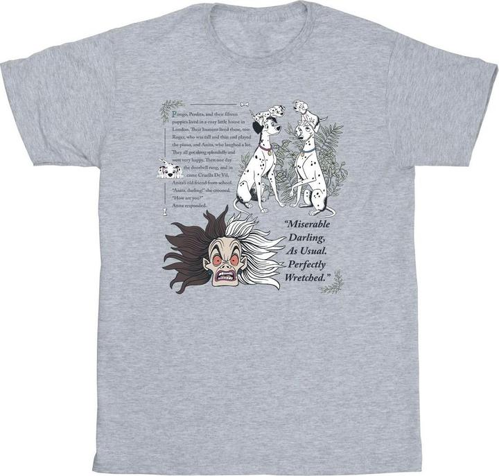 Actual product image Disney Mens 101 Dalmatians Miserable Darling T-Shirt (3XL)