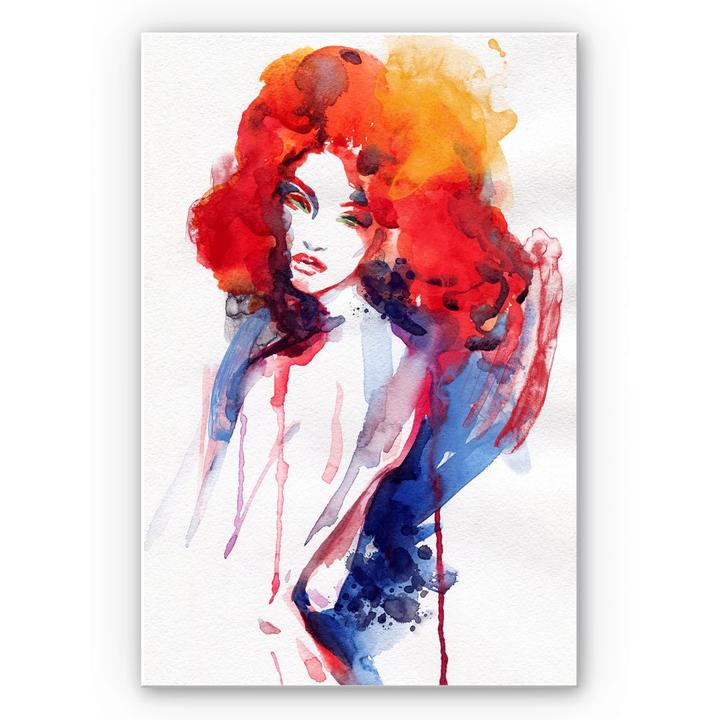 Image du produit Trenddeko La femme aux cheveux de feu (70 x 100 cm)