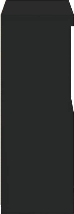Image du produit VidaXL Armoire d'appoint avec lampes LED Noir (60.5 x 37 x 100 cm)