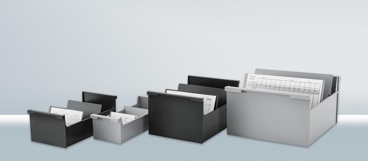 Produktbild Styro Karteikasten A5quer grau (A5)