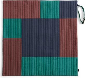 Actual product image HAY - Quilted Dogs Travel Blanket 80 x 80 (Burgundy, Green & Blue ) (Dog)