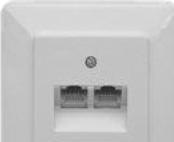 Immagine prodotto Ze-Kom ZE 10x Presa UAE 2x8(4) S da incasso con resistenza di terminazione commutabile, bianco perla, con
