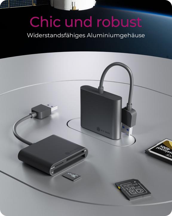 Actual product image Icy Box IB-CR301-U3, USB3.0 Multi-Card (USB 3.0)