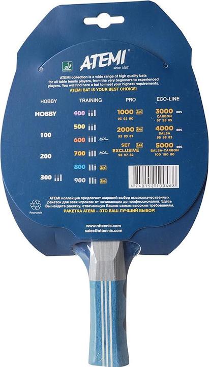 Produktbild Atemi New 800 Anatomical - Tischtennisschläger