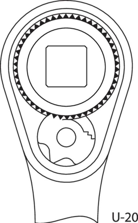 Actual product image Gedore Reversible ratchet (1/2")