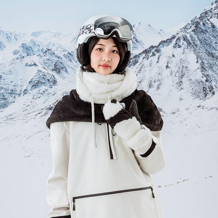 Actual product image Qunature Panda Ski Balaclava for Kids/Adults Size M - Black/White