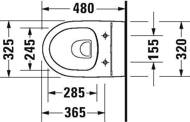 Image du produit Duravit WC suspendu DURASTYLE BASIC RIMLESS ti. p. enfants 325x480mm HygieneGlaze blanc