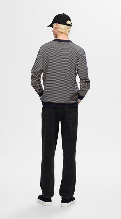 Image du produit Selected Homme Slhjake Ls Knit Struc Stripe Crew Neck (XXL)