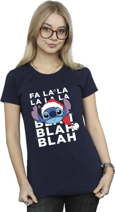 Produktbild Disney Lilo And Stitch Christmas Blah Blah Blah TShirt (M)