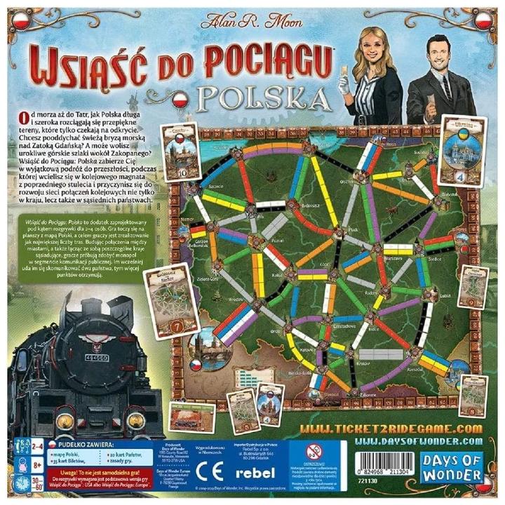 Produktbild Rebel Dodatek do gry Wsiąść do Pociągu: Kolekcja Map 6.5 - Polska (Polnisch)