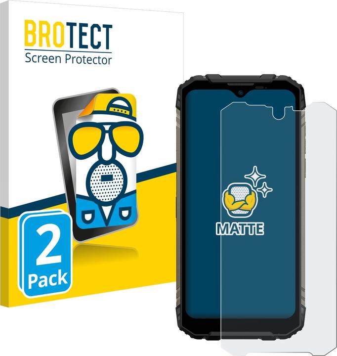 Actual product image BROTECT Anti-glare screen protector matt (2 Piece, Doogee S96 Pro)