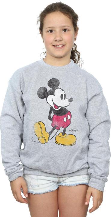 Actual product image Disney Girls Classic Kick Mickey Mouse Sweatshirt (152, 158)