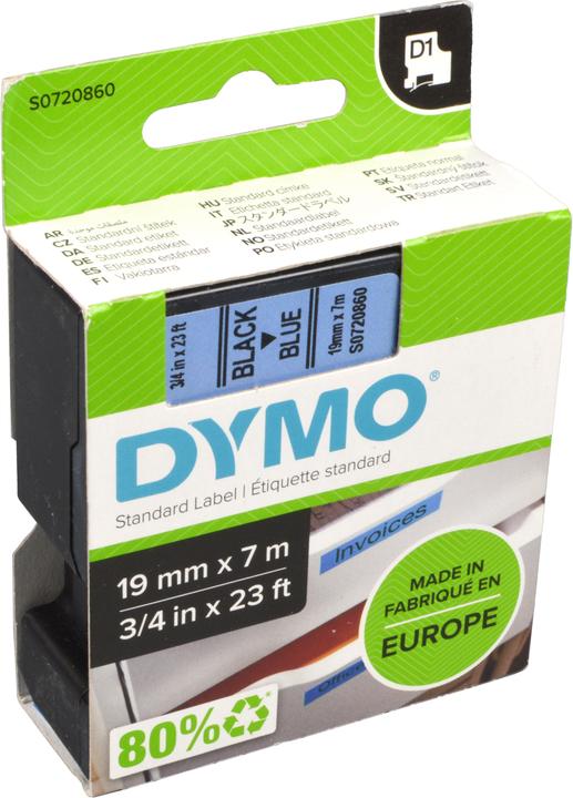Actual product image Dymo S0720860 Standard tape (1.90 cm, Blue)