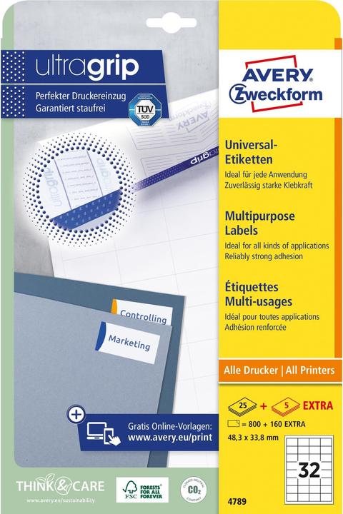Image du produit Avery Étiquettes universelles