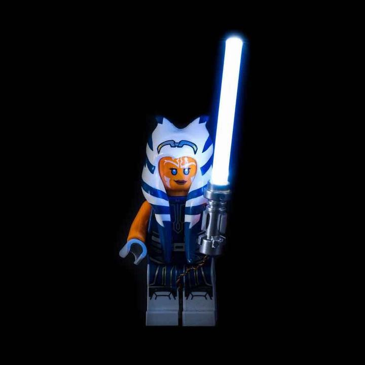 Light my bricks LED Beleuchtung für LEGO® Start Wars Lichtschwert - Weiss (5 cm Kabel)