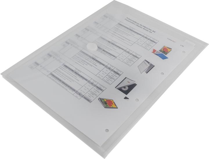 Produktbild Foldersys Doppel-Sichttasche A4 2 Fächer Klappe transparent klar (A4, 1 x)