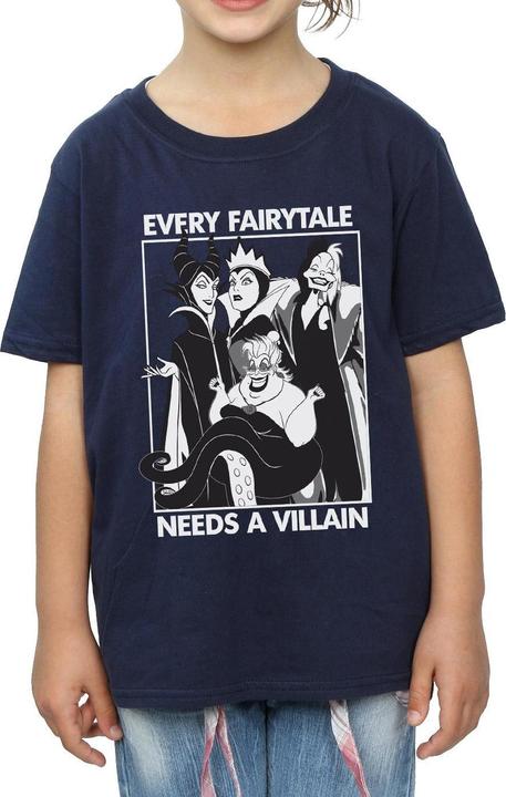 Image du produit Disney Filles Chaque conte de fées a besoin d'un méchant T-Shirt en coton (140, 146)