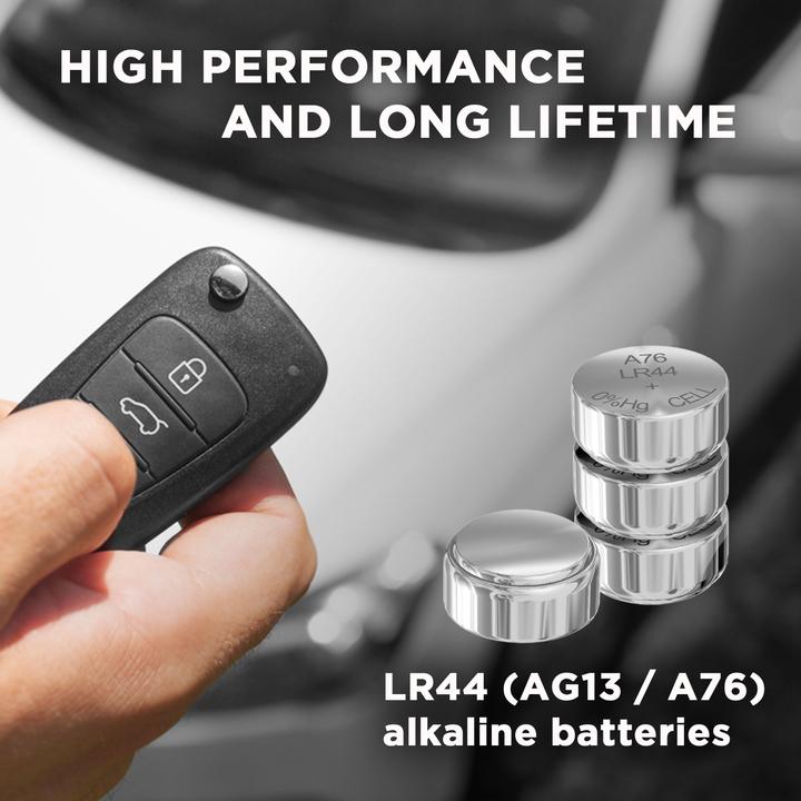Energenie Batterie alcaline LR44, confezione da 4 pezzi (4 pz., LR44, 150 mAh)