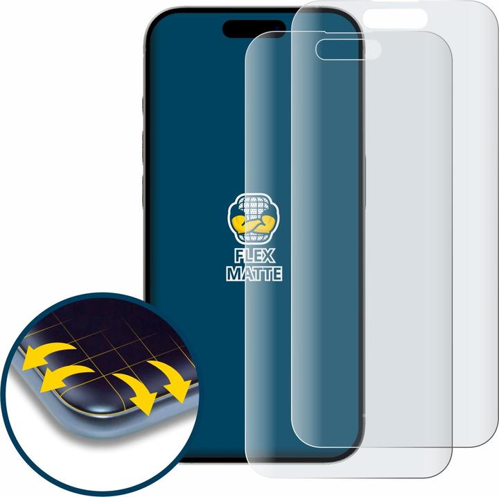 Image du produit BROTECT Full-Cover Protection Mat (2 pièce(s), Apple iPhone 15 Pro)