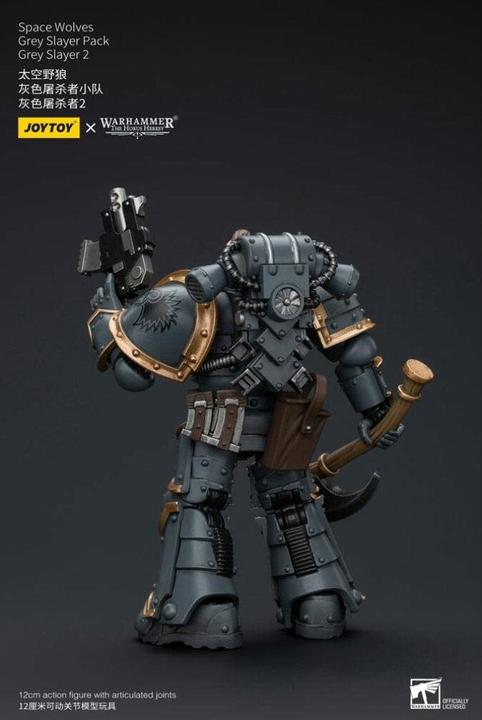 Produktbild Joy Toy Warhammer The Horus Heresy Actionfigur 1/18 Space Wolves Grey Slayer Pack Grey Slayer 2 12 cm