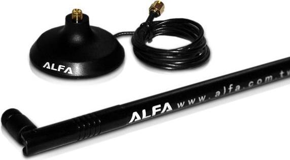 Produktbild Alfa Network ARS-N19M BP - ARS-N19MBP - 2.4 GHz 9 dBi Antenne + Magnetfuss