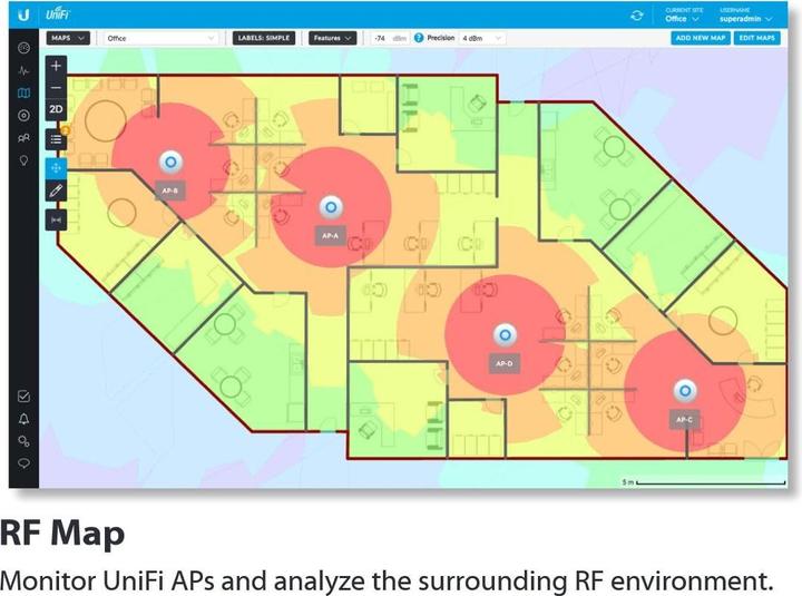 Image du produit Ubiquiti Ensemble UniFi UAP-AC-LR-5 (866 Mbit/s)