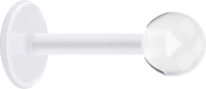 Produktbild Star Piercing Micro Labret transparent mit Kugel transparent (ohne Messing, Acryl, Bioflex)