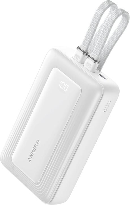 Produktbild Anker - Power Bank (20K, 30W, Built-In USB-C Lightning Cable) B2C - UN White (20000 mAh, 30 W)