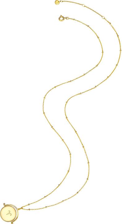 Immagine prodotto Glanzstücke München Donna Zodiaco Ariete Argento Cubico Zirconia Oro Giallo 50,0 cm Catena base + 5,0 cm Estensione (Argento, 50 - 55 cm)