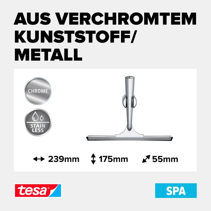 Produktbild tesa SPAA Duschabzieher inkl. Klebelösung ohne Bohren