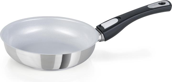 Productafbeelding Genius CERAFIT STAAL koekenpannenset met keramische coating 28, 24, 20 cm (28 cm, Kookpotten en pannenset, Roestvrij staal, Keramiek)