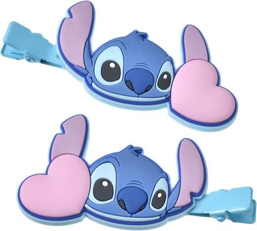 Produktbild Disney Stitch Haarspangen Set Farbclips Herz (2 Stk.)