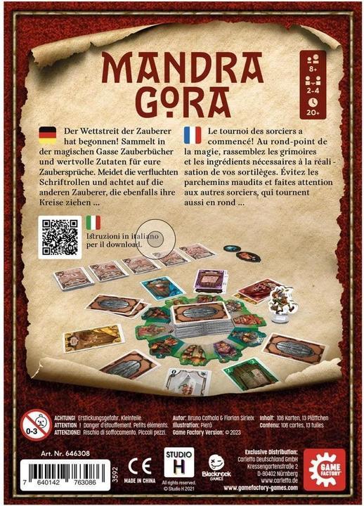 Actual product image Game Factory Mandragora (mult) (French, German, Italian)