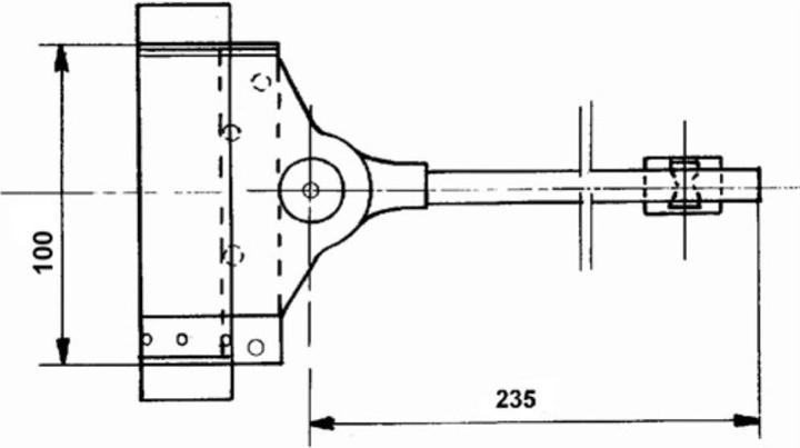 Actual product image Deni Spring-loaded door closer F. 40 kg