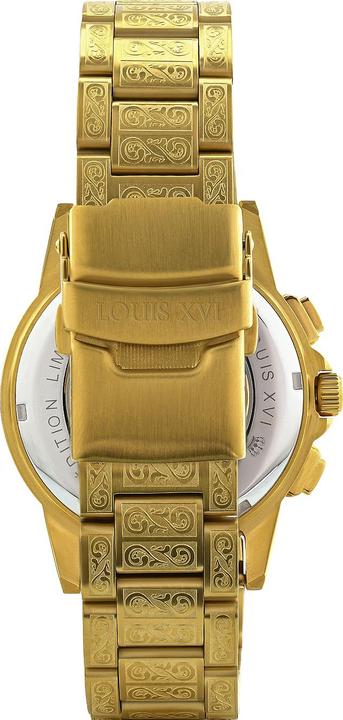 Actual product image Louis XVI LXVI1126 Majeste Iced Out Chronograph Men's Watch 43mm 5ATM (Chronograph, 43 mm)