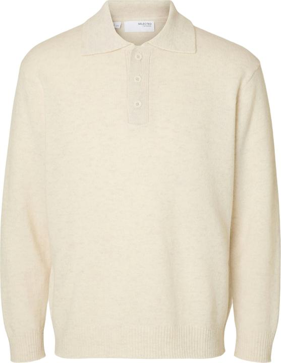 Selected Homme 100% Woll Polohemd aus Strick