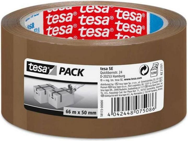Produktbild tesa Standard-Packband 66 M x 48 mm Braun (48 mm)