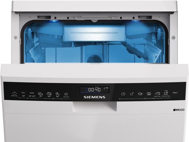 Image du produit Siemens iQ500, Lave-vaisselle pose libre, 45 cm, blanc, SR25ZW10ME