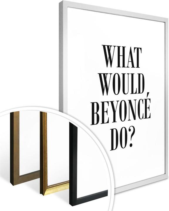 Immagine prodotto Trenddeko Cosa farebbe Beyoncé (40 x 50 cm)
