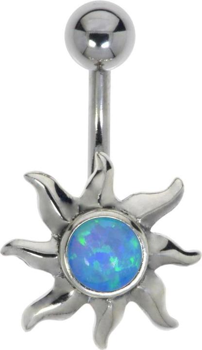 Bijouteria Bauchpiercing (Chirurgenstahl 316L, Schmuckstein, Silber 925)