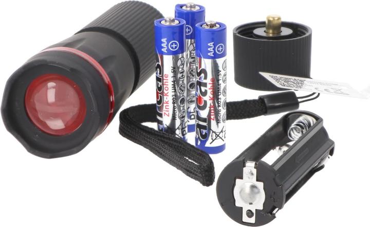 Actual product image Arcas ARC-1 Watt Zoom LED plastic torch / 1 x High Power LED, 60 lumen (3.25 cm, 60 lm)