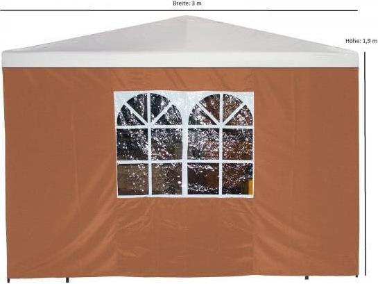Actual product image Degamo Side tarpaulin for pavilion with window (300 cm, 1 cm)