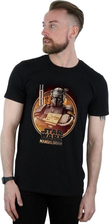 Actual product image Star Wars Mens The Mandalorian Paz Vizsla Framed T-Shirt (XXL)