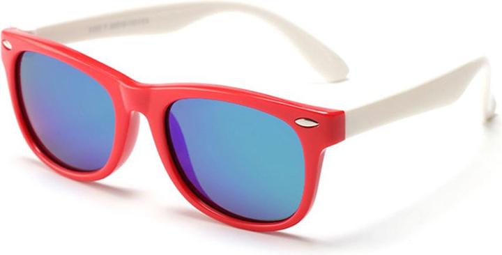 Actual product image Techsuit - Sunglasses Polarised (D802) - for Kids, UV Protection - Red / White / Green