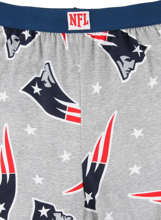 Produktbild Recovered NFL - New England Patriots - Stars and Logo Grey Marl Loungehose L (L)