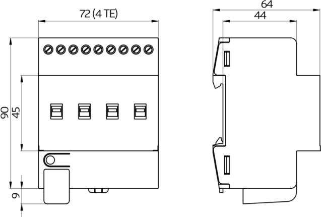 Produktbild BEG B.E.G. SA4 - 230 / 16 / H / Schaltaktor zum Schalten von Verbraucher SA423016H (Schaltaktor)