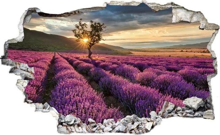 Actual product image Trenddeko 3D lavender flower in Provence (100 x 54 cm)