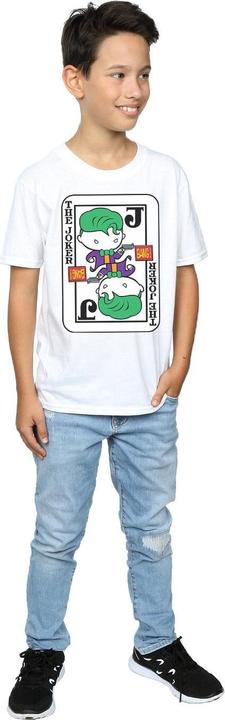 Actual product image Boys Chibi Joker Playing Card T-Shirt (152, 158)