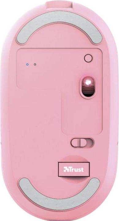 Produktbild Trust Maus Puck Rechargeable Pink (Kabellos)